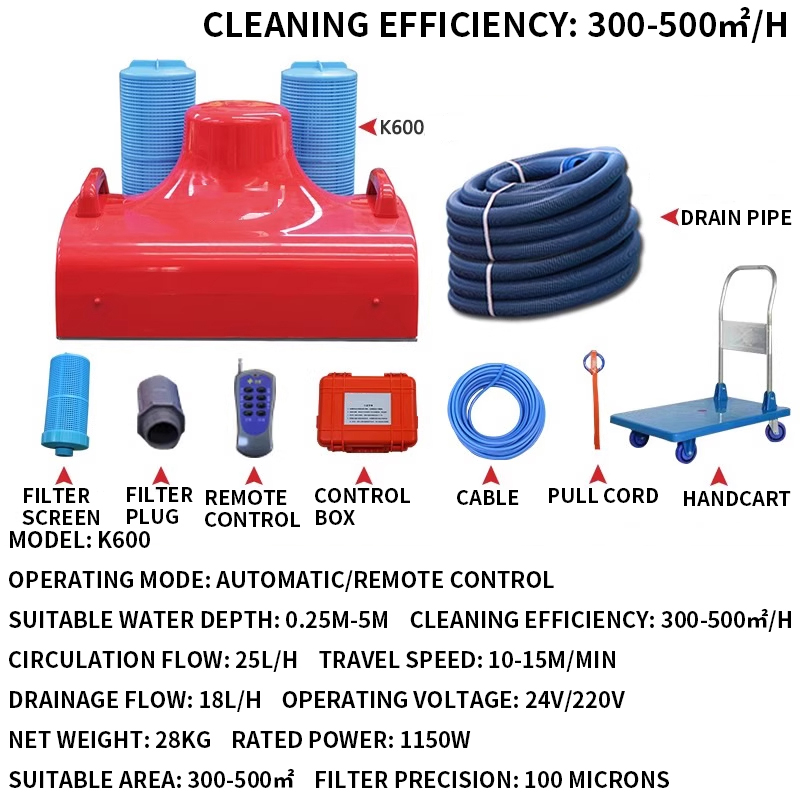 Outdoor Power Vacuum - Автоматический подводный пылесос для бассейнов Water