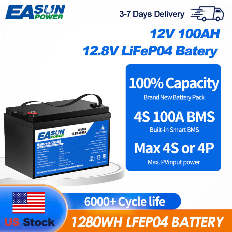 Outdoor Power Inverter - Аккумулятор EASUN POWER LiFePO4 12В 100Ач