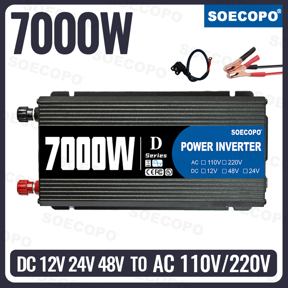 Outdoor Power Inverter - Инвертор мощности SOECOPO 7000 Вт, автомобильный
