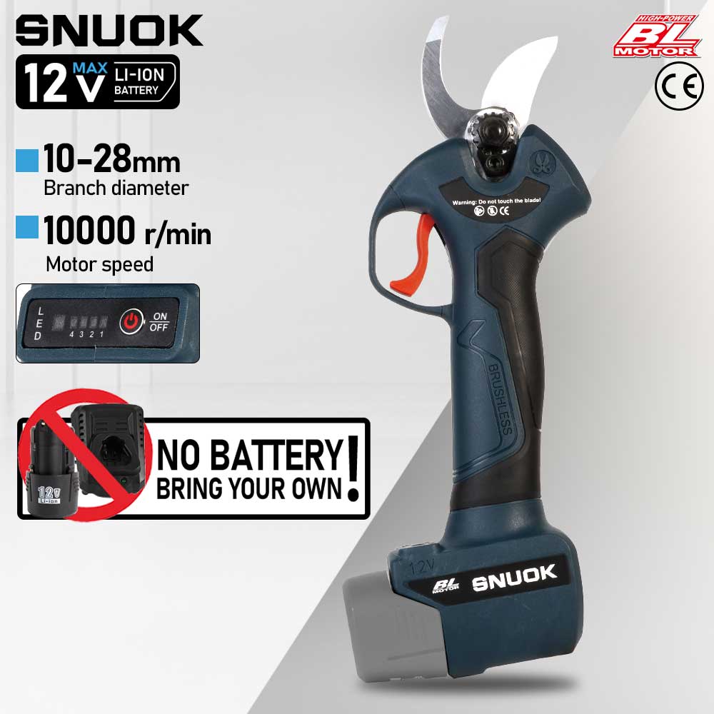 Outdoor Power Wash - Электрические бесщеточные секаторы SNUOK 12В для