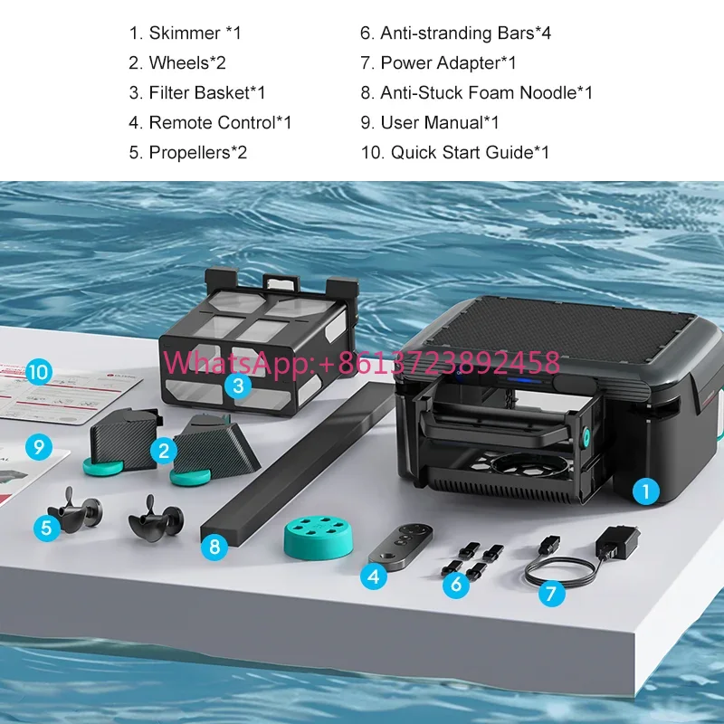 Outdoor Power Vacuum - Робот-пылесос для бассейна, автоматический очиститель листьев,