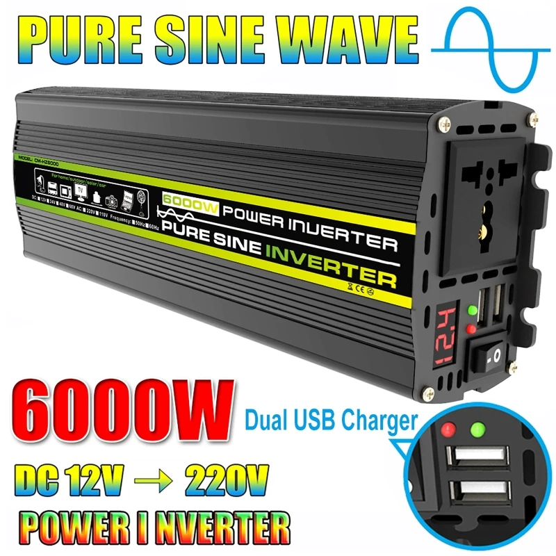 Outdoor Power Inverter - 6000 Вт DC12/24 В в AC