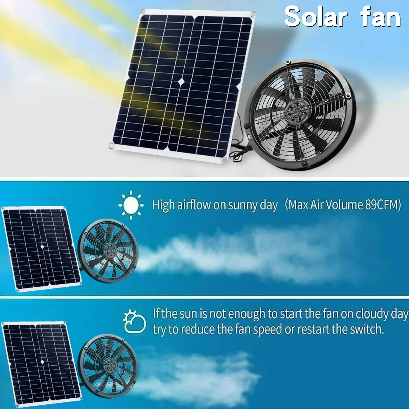 Комплект солнечного вытяжного  – обзор и цена Outdoor Power Kit