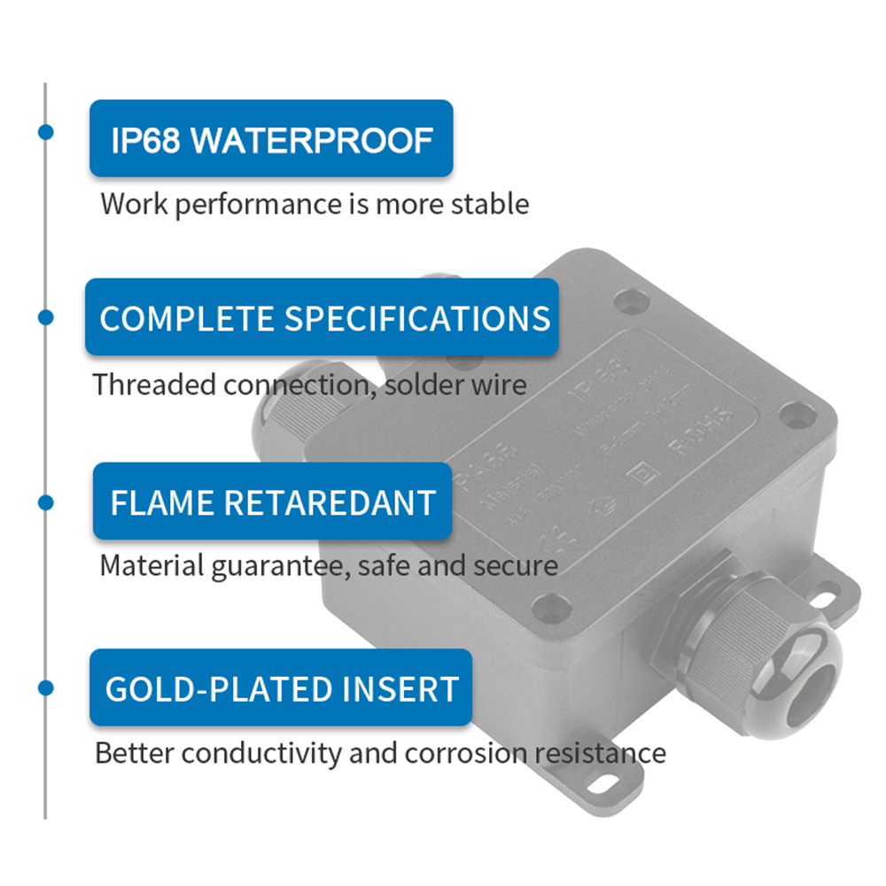 IP68 Водонепроницаемая распред – обзор и цена Outdoor Power Distribution Box