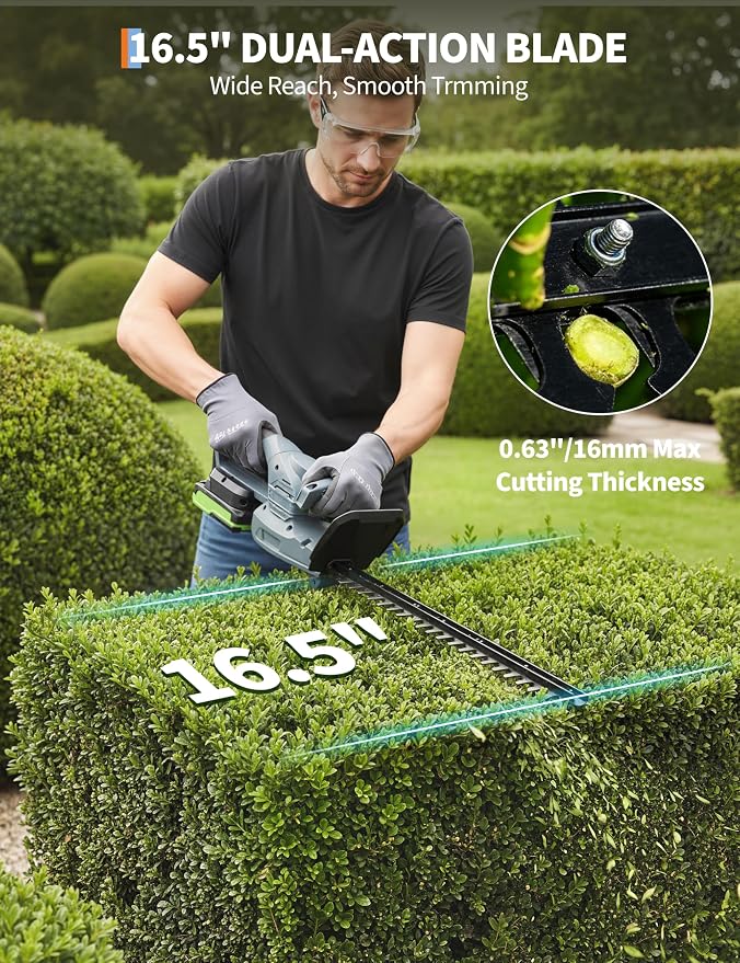 Аккумуляторный кусторез 18-20  – обзор и цена Hedge Trimmer Cordless