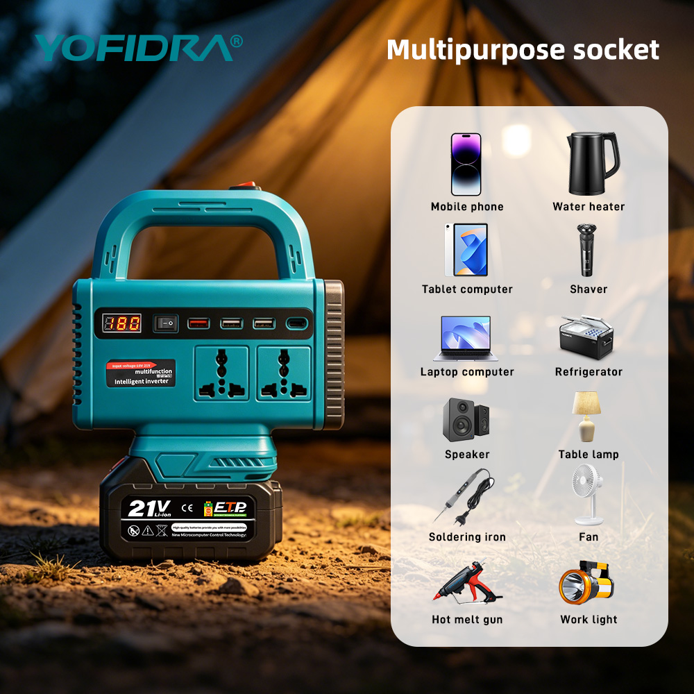 Портативный инвертор YOFIDRA 2 – обзор и цена Outdoor Power Inverter
