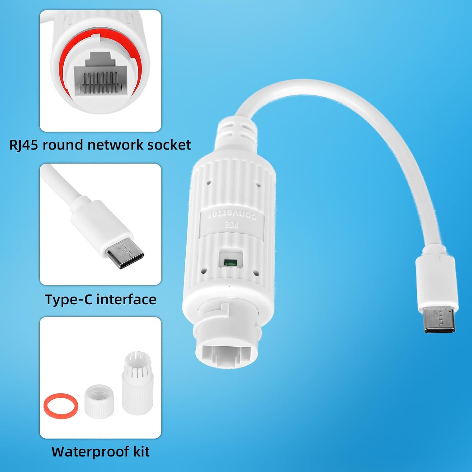 Преобразователь питания POE в  – обзор и цена Outdoor Power Adapter Usb C