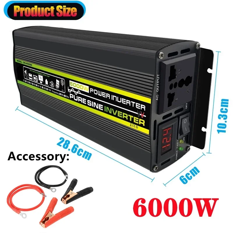 6000 Вт DC12/24 В в AC 220 В ч – обзор и цена Outdoor Power Inverter