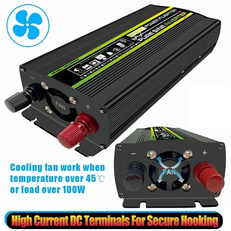 6000 Вт DC12/24 В в AC 220 В ч – обзор и цена Outdoor Power Inverter