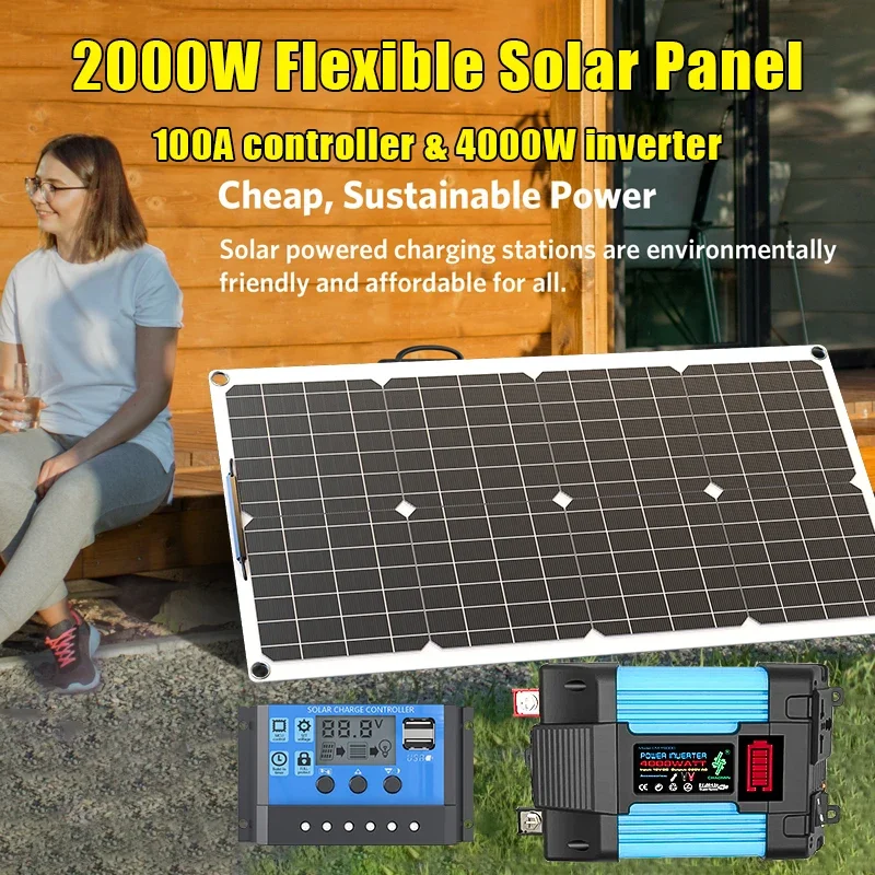 Комплект солнечной панели 4000 – обзор и цена Outdoor Power Inverter
