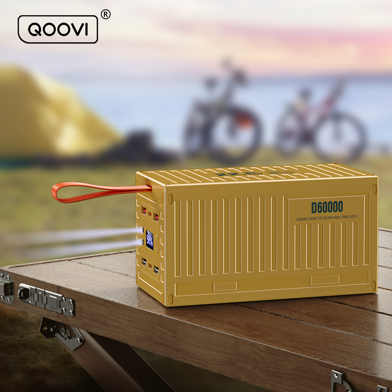 QOOVI 60000 мАч Power Bank 22, – обзор и цена Outdoor Power Adapter Usb C
